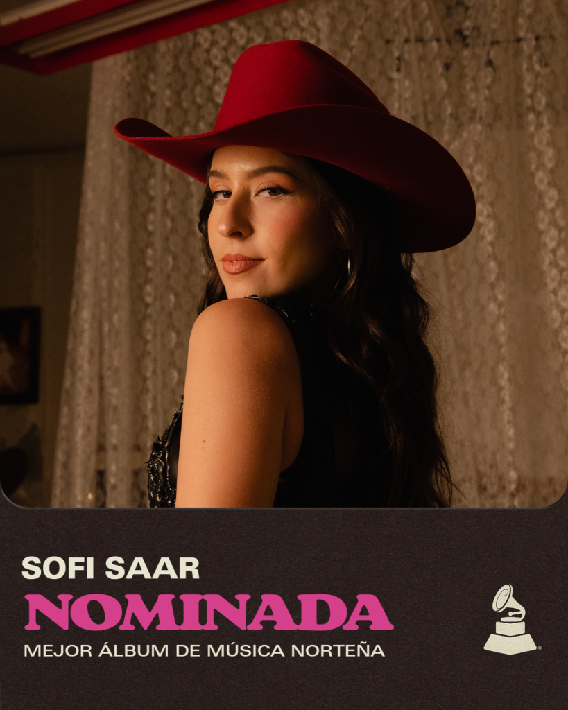 Sofi Saar nominada por segunda ocasión a 'Mejor Álbum de Música Norteña' en los Latin GRAMMY